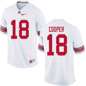 Men's Ohio State Buckeyes #18 Jonathon Cooper White Nike NCAA College Football Jersey New Release MCJ1344PX